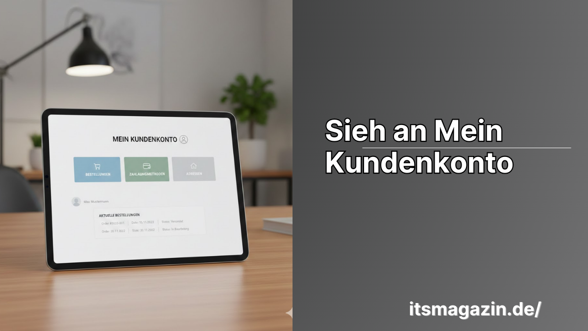 sieh an mein kundenkonto