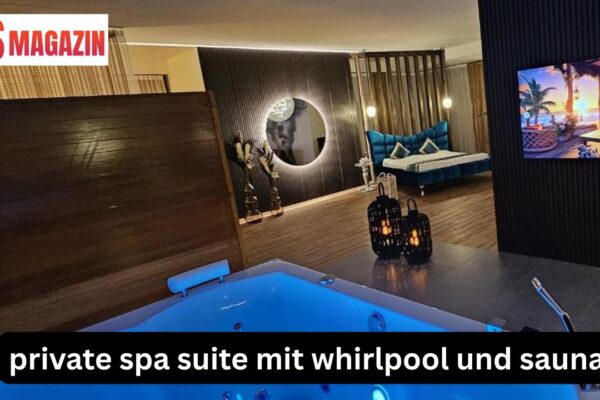 private spa suite mit whirlpool und sauna