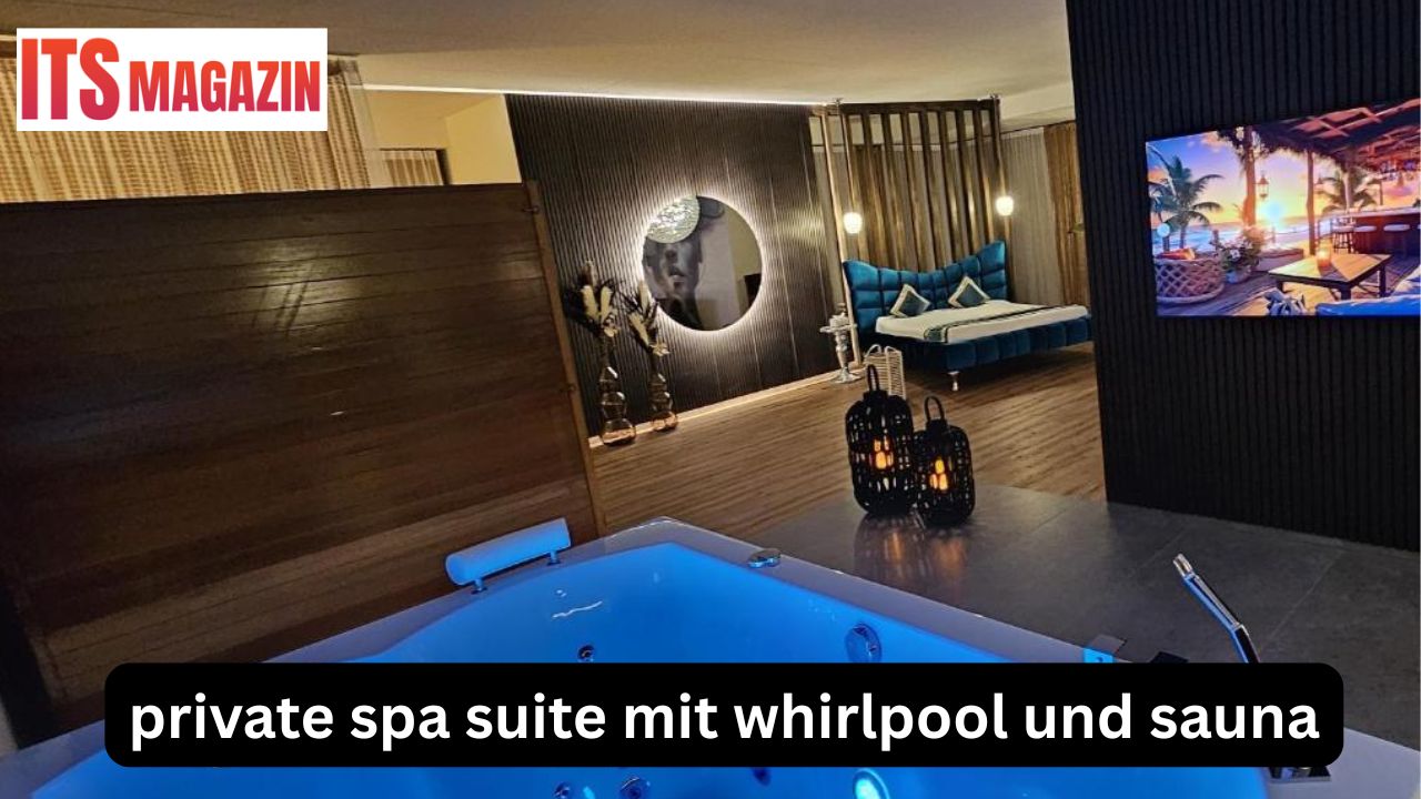 private spa suite mit whirlpool und sauna